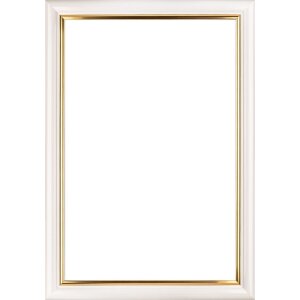 Walther cornice in legno Murcia bianco vetro antiriflesso 21x28 cm