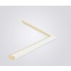 Walther cornice in legno Murcia bianco vetro antiriflesso 25x80 cm