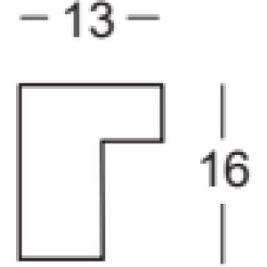 Telaio in legno Walther Valencia Vetro Antireflex Bianco 60x90 cm