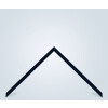 Walther cornice in legno Valencia vetro antiriflesso nero 50x70 cm