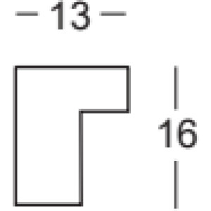 Walther cornice in legno Valencia vetro antiriflesso blu 59,4x84,1 cm