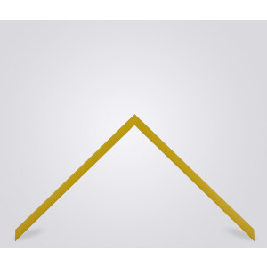 Walther cornice in legno Valencia vetro antiriflesso giallo 70x100 cm