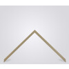 Walther cornice in legno Valencia vetro antiriflesso beige 25x60 cm
