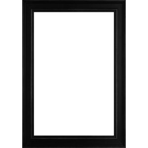 Walther Cornice in legno Granada nero 25x60 cm Vetro...