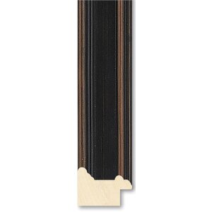Walther cornice in legno Granada nero 30x30 cm vetro antiriflesso