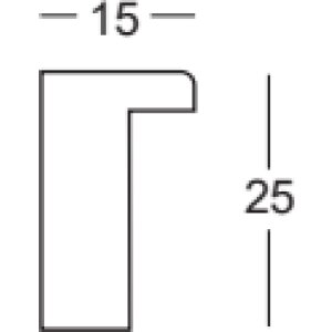 Walther Cornice in legno Alicante nero Vetro Antireflex 18x27 cm