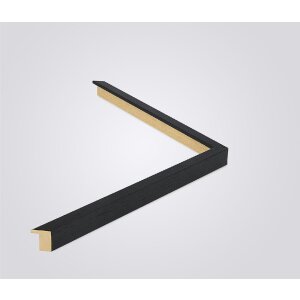 Walther Cornice in legno Alicante nero Vetro Antireflex 30,5x91,5 cm