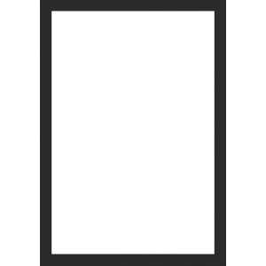 Walther Cornice in legno Alicante nero Vetro Antireflex 50x65 cm