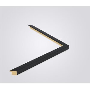 Telaio in legno Walther Barcelona 30x30 cm nero Vetro...