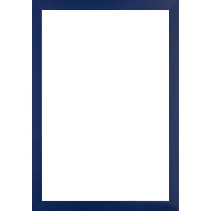 Walther Cornice in legno Barcellona 25x50 cm blu Vetro Antireflex