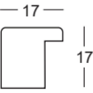 Walther Cornice in legno Barcellona 40x50 cm vetro antiriflesso marrone scuro