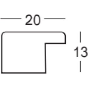 Walther Cornice in legno Oviedo 18x27 cm argento Vetro Antireflex