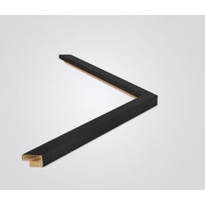 Walther cornice in legno Tarassa 50x100 cm vetro nero antiriflesso