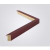 Walther Cornice in legno Madrid 10x10 cm rosso vino vetro antiriflesso