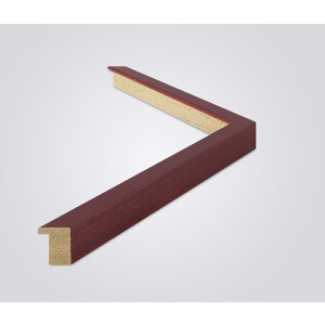 Cornice Walther in legno Madrid 30x30 cm vetro antiriflesso rosso vino