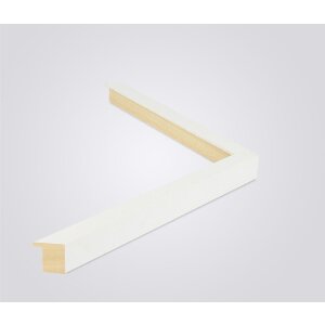Telaio in legno Walther Madrid 62x93 cm bianco Vetro Antireflex