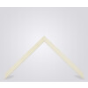 Cornice Walther in legno Madrid 9x13 cm vetro antiriflesso bianco crema
