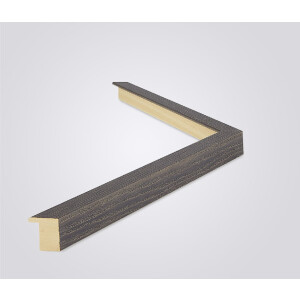 Walther Cornice in legno Madrid 25x50 cm Struttura in rovere grigio Vetro antiriflesso