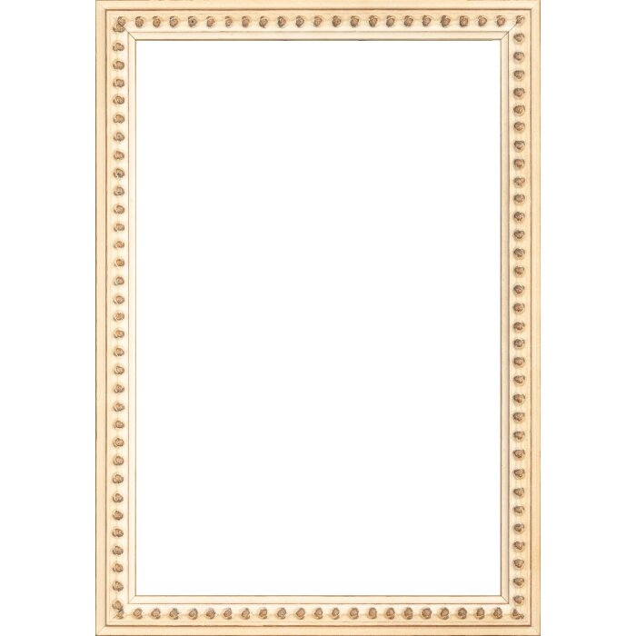 Walther Cornice barocca in legno Elks White 60x80 cm Vetro antiriflesso