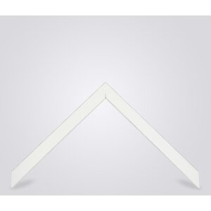 Walther cornice in legno Bilbao con bordo argentato 50x100 cm vetro bianco antiriflesso