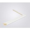 Walther Cornice in legno Bilbao con bordo argentato 70x100 cm Vetro antiriflesso bianco
