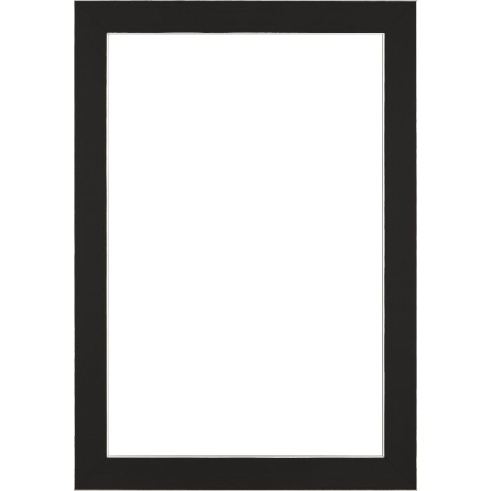Walther Cornice in legno Bilbao con bordo argentato 10,5x14,8 cm vetro nero Antireflex