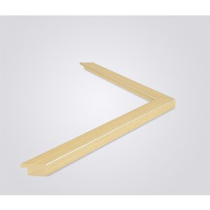 Walther Cornice in legno Bilbao con bordo argento 29,7x42 cm natura Vetro antiriflesso