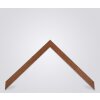 Walther Cornice in legno Bilbao con bordo argentato 28x35 cm vetro Antireflex marrone