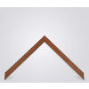 Walther Cornice in legno Bilbao con bordo argentato 60x80 cm Vetro antiriflesso marrone