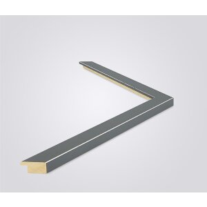 Walther cornice in legno Bilbao con bordo argento 20x28 cm vetro grigio antiriflesso