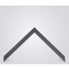 Walther cornice in legno Bilbao con bordo argentato 60x80 cm vetro grigio antiriflesso