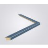 Walther cornice in legno Bilbao con bordo argentato 35x100 cm vetro blu antiriflesso