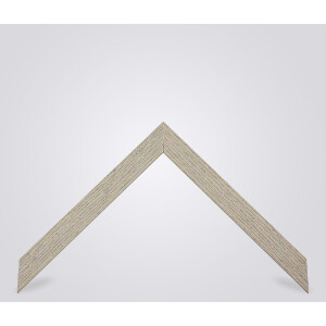 Walther Cornice in legno Rovere Cordoba Struttura Crema 30,5x91,5 cm Vetro antiriflesso