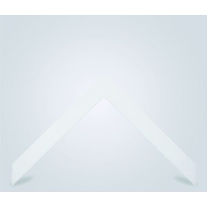 Walther cornice in legno Jerez bianco 61x91,5 cm vetro antiriflesso