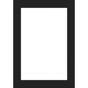 Walther Cornice in legno Jerez nero 60x60 cm Vetro...