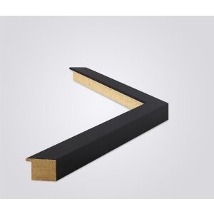 Walther cornice in legno Jerez nero 70x100 cm vetro antiriflesso