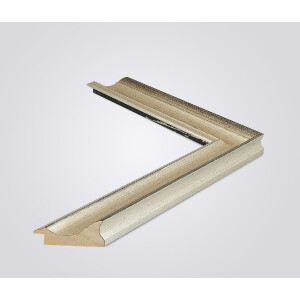 Walther Cornice in legno Vigo 13x13 cm argento con bordo argento vetro antiriflesso