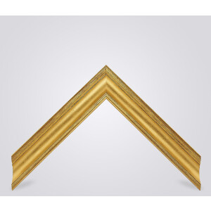 Walther Cornice in legno Vigo 50x70 cm oro con bordo argento vetro antiriflesso