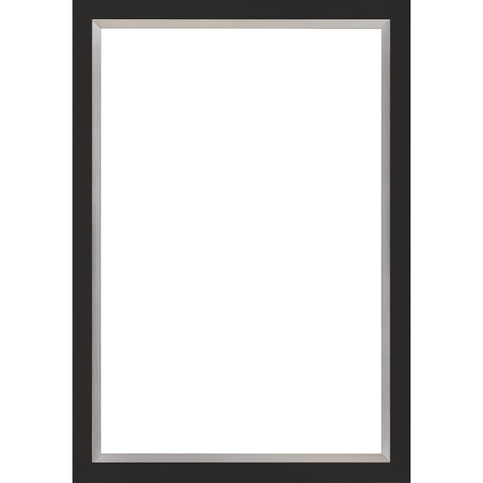 Walther cornice in legno Gijon nero 25x50 cm vetro antiriflesso