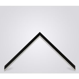 Walther Cornice in legno Gijon nero 60x90 cm Vetro antiriflesso