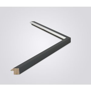 Walther Cornice in legno Gijon antracite 25x30 cm Vetro antiriflesso