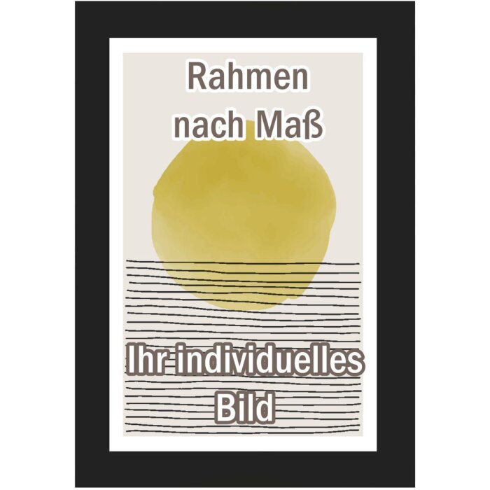 Walther Cornice in legno Sabadell 50x70 cm nero Vetro Antireflex