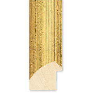 Walther cornice in legno Almeria oro 35x100 cm vetro antiriflesso
