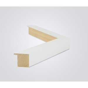 Walther Cornice in legno Getafe bianco 20x20 cm Vetro antiriflesso