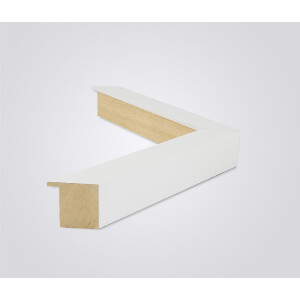 Walther Cornice di legno Getafe bianco 25x60 cm Vetro antiriflesso