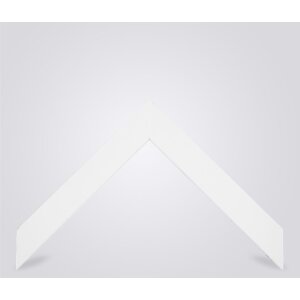 Walther cornice in legno Getafe bianco 50x60 cm vetro antiriflesso