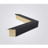 Walther cornice in legno Getafe nero 35x100 cm vetro antiriflesso