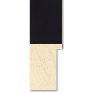 Telaio in legno Walther Getafe nero 60x80 cm Vetro Antireflex