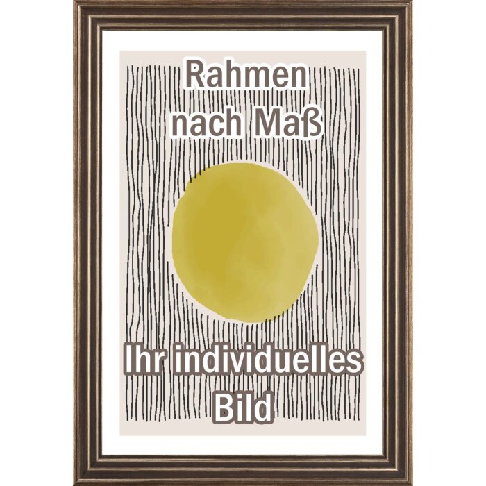 Telaio in legno Walther Palma nero 50x75 cm Vetro antiriflesso