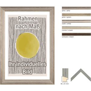 Walther Telaio in legno Palma nero 60x80 cm Vetro antiriflesso